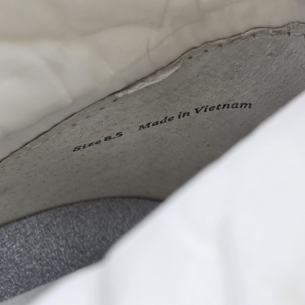 NWOT Dolce Vita Devlin Platform Zip-Up Sneakers, Ivory Nylon, Women's 8.5 - Picture 12 of 14
